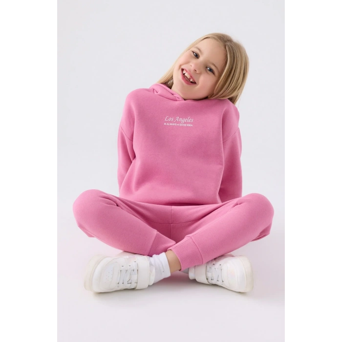 KIZ ÇOCUK EŞOFMAN TAKIM - TAŞ