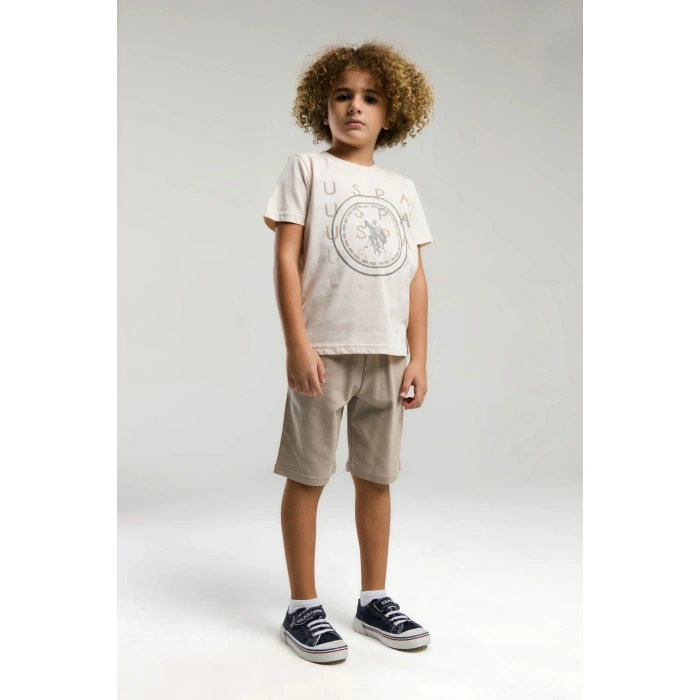 ERKEK ÇOCUK BERMUDA TAKIM - Beyaz