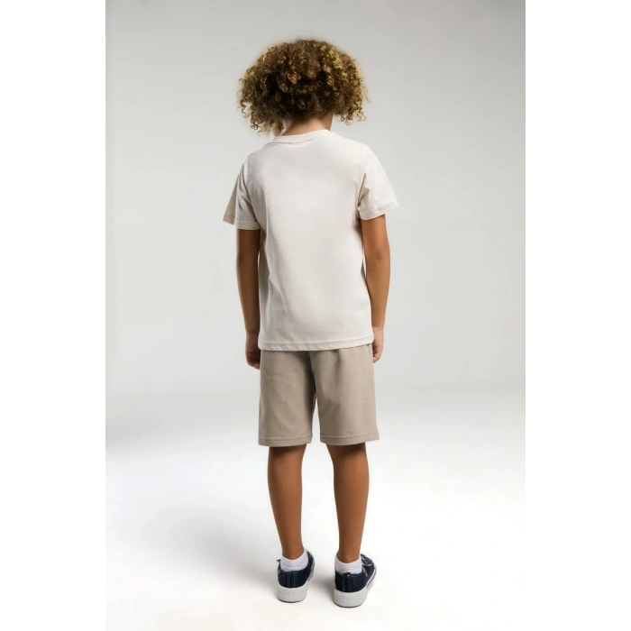 ERKEK ÇOCUK BERMUDA TAKIM - Beyaz