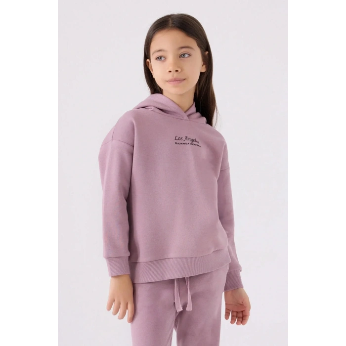 KIZ ÇOCUK EŞOFMAN TAKIM - LEYLAK