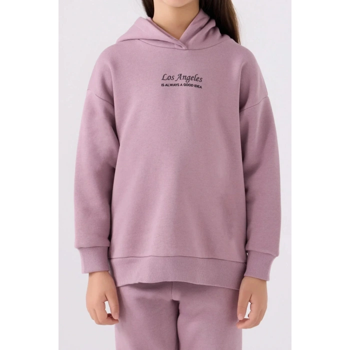 KIZ ÇOCUK EŞOFMAN TAKIM - LEYLAK