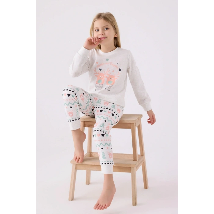 ANNE KIZ İKİLİ TAKIM - KREM