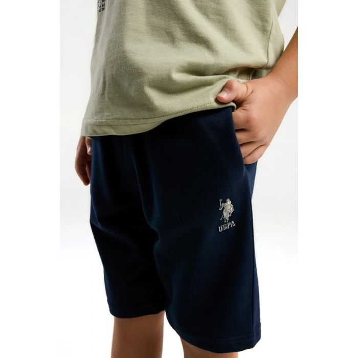 ERKEK ÇOCUK BERMUDA TAKIM - ÇAY YEŞİLİ