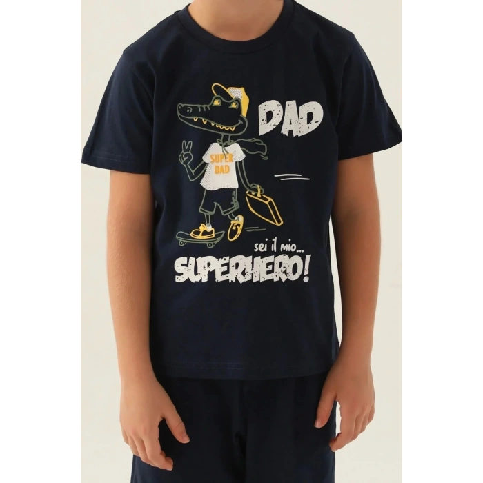 ERKEK ÇOCUK KAPRİ TAKIM - LACİVERT