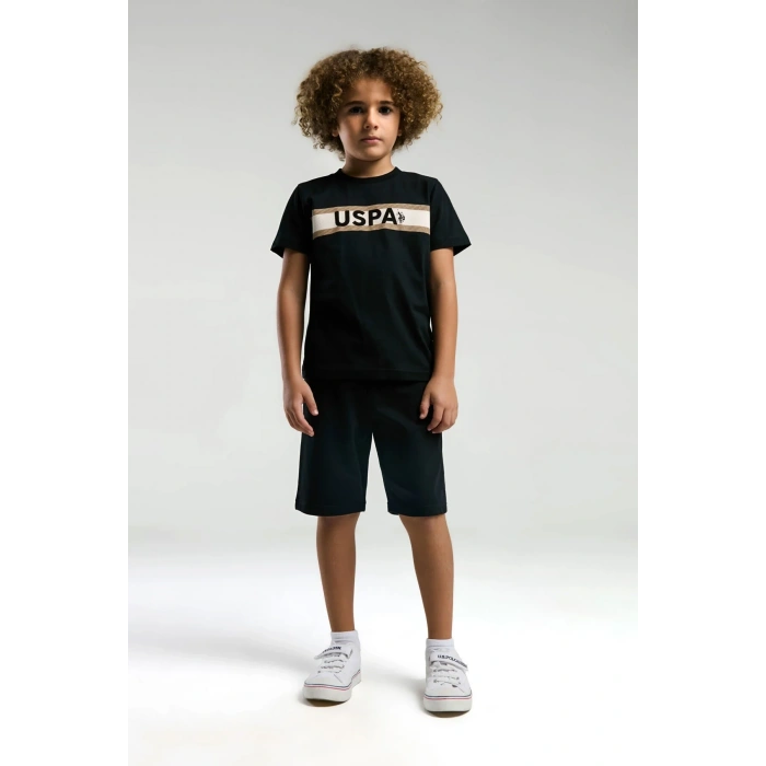 ERKEK ÇOCUK BERMUDA TAKIM - siyah