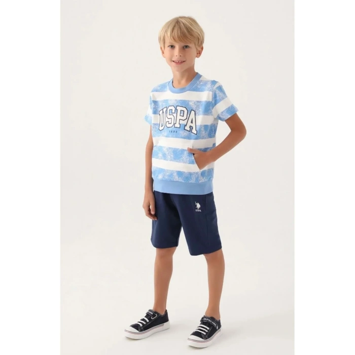 ERKEK ÇOCUK BERMUDA TAKIM - İNDİGO