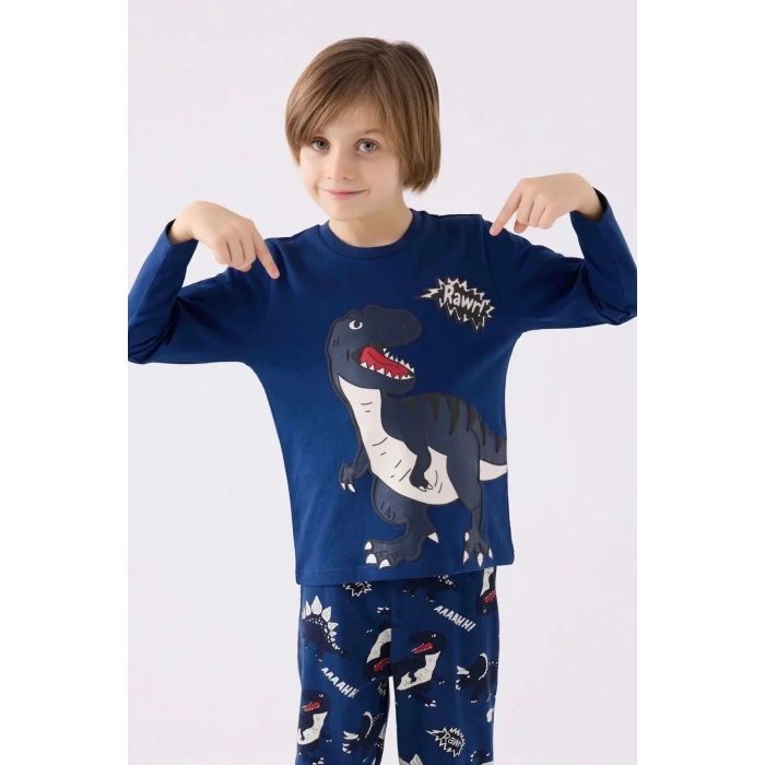 ERKEK ÇOCUK İKİLİ TAKIM - KOYU İNDİGO