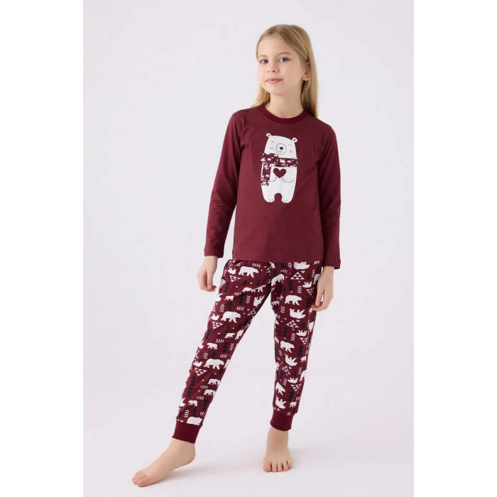 ARNETTA ANNE KIZ  İKİLİ TAKIM - BORDO