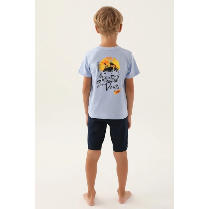 ARNETTA BABA OĞUL BERMUDA TAKIM - MAVİ