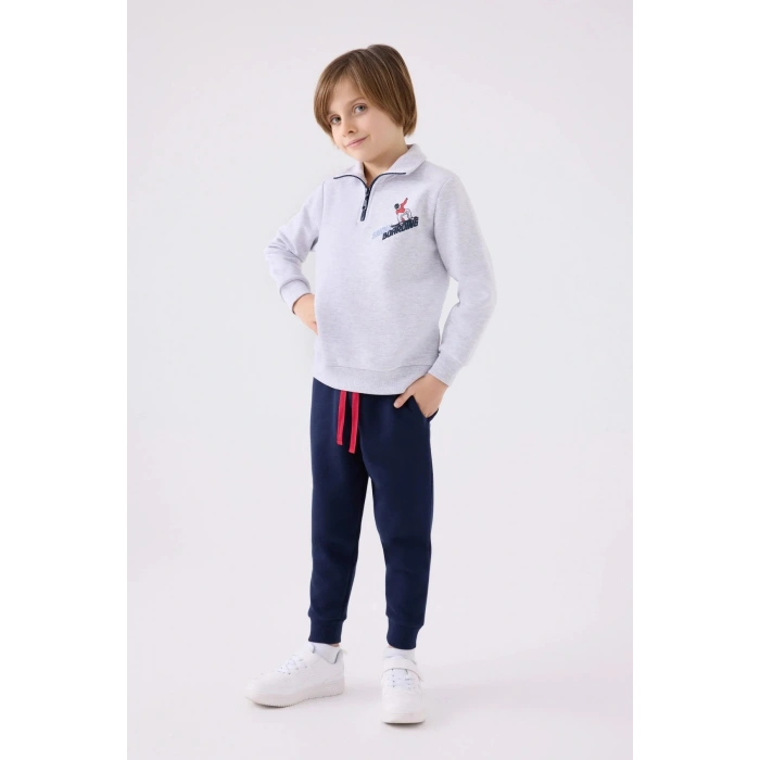 ERKEK ÇOCUK EŞOFMAN TAKIM - KAR MELANJ