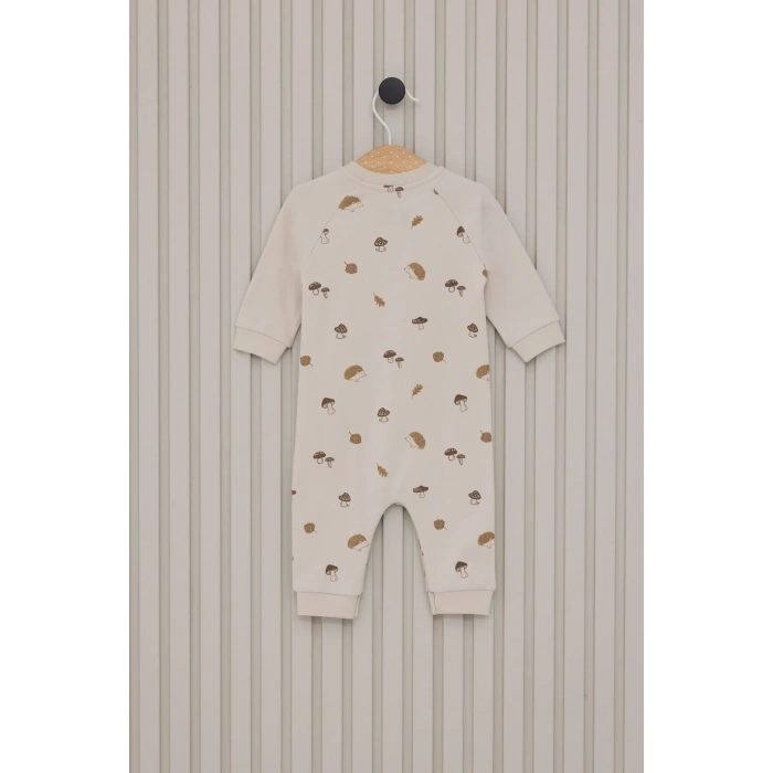 US POLO ERKEK BEBEK UZUN KOLLU PATİKSİZ TULUM - KREM