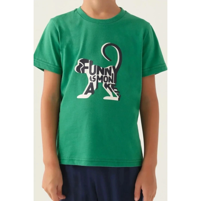 ERKEK ÇOCUK BERMUDA TAKIM - ÇAM YEŞİLİ