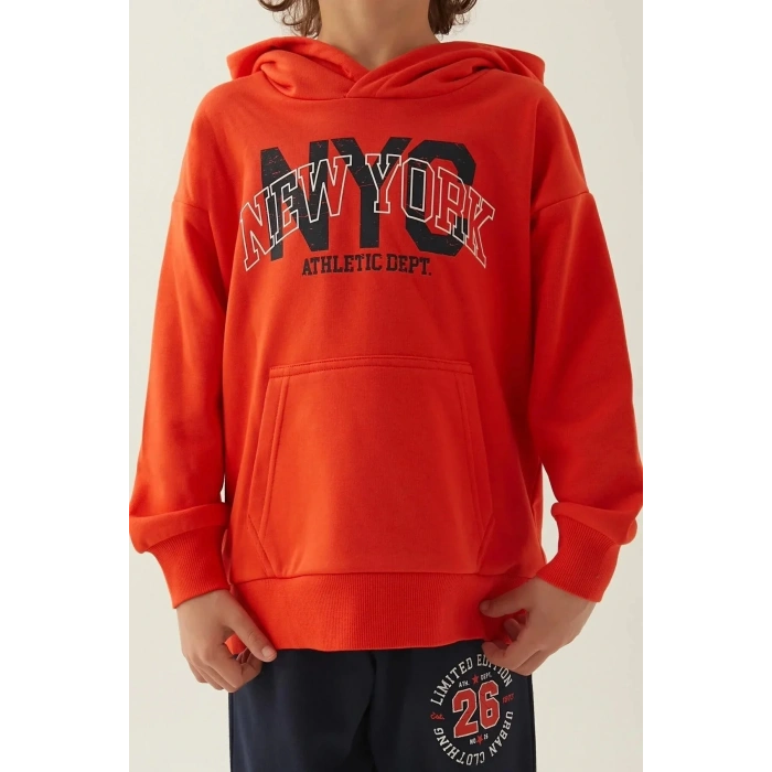 ERKEK ÇOCUK EŞOFMAN TAKIM - NAR ÇİÇEĞİ