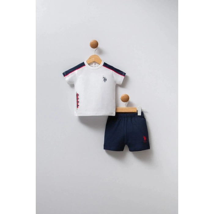U.S POLO ASSN ERKEK BEBEK 2Lİ TAKIM - BEYAZ/KIRMIZI
