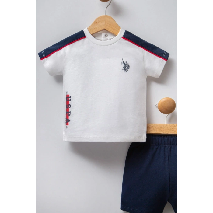 U.S POLO ASSN ERKEK BEBEK 2Lİ TAKIM - BEYAZ/KIRMIZI