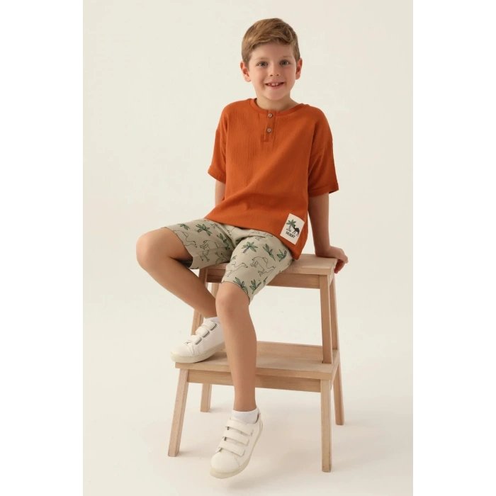 ERKEK ÇOCUK BERMUDA TAKIM - KEHRİBAR