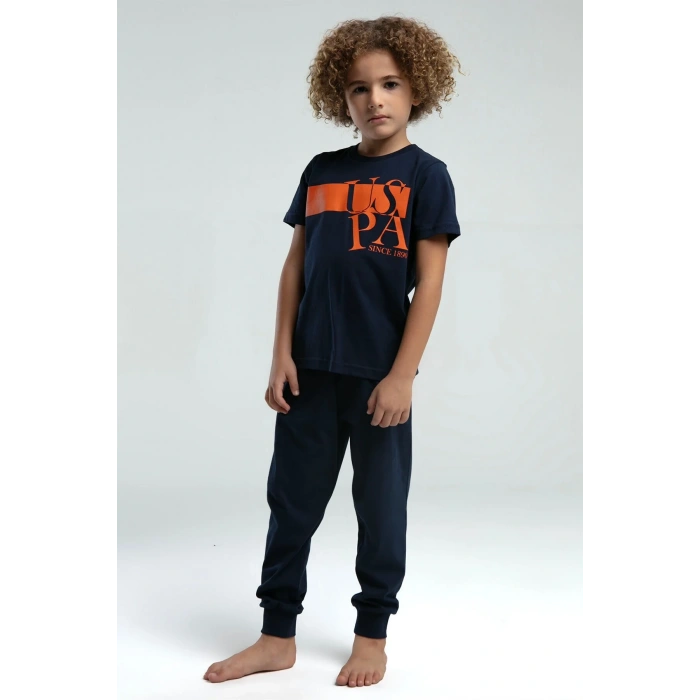 ERKEK GARSON PIJAMA TAKIMI - LACIVERT