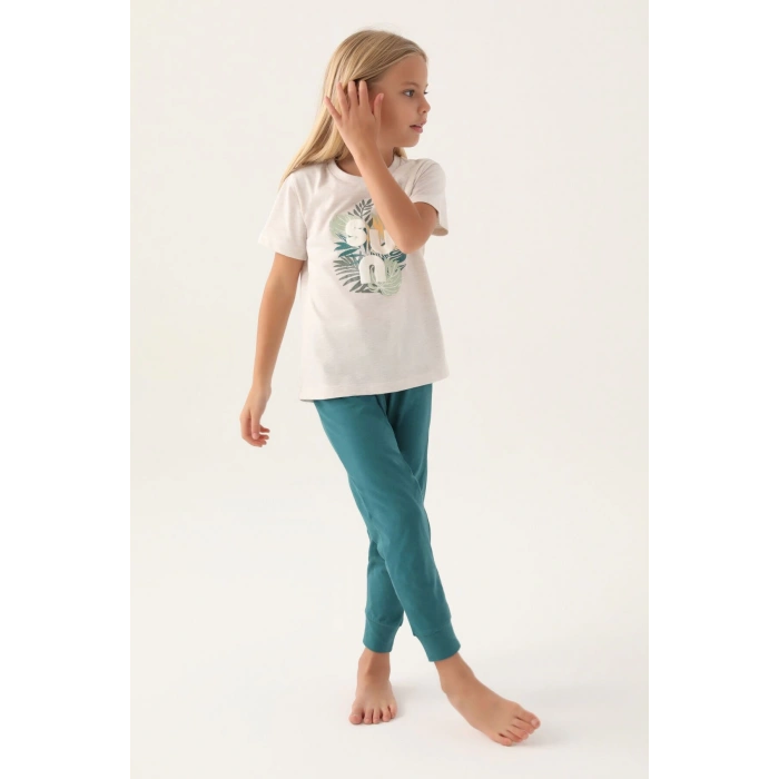 ARNETTA ANNE KIZ İKİLİ TAKIM - KREM MELANJ