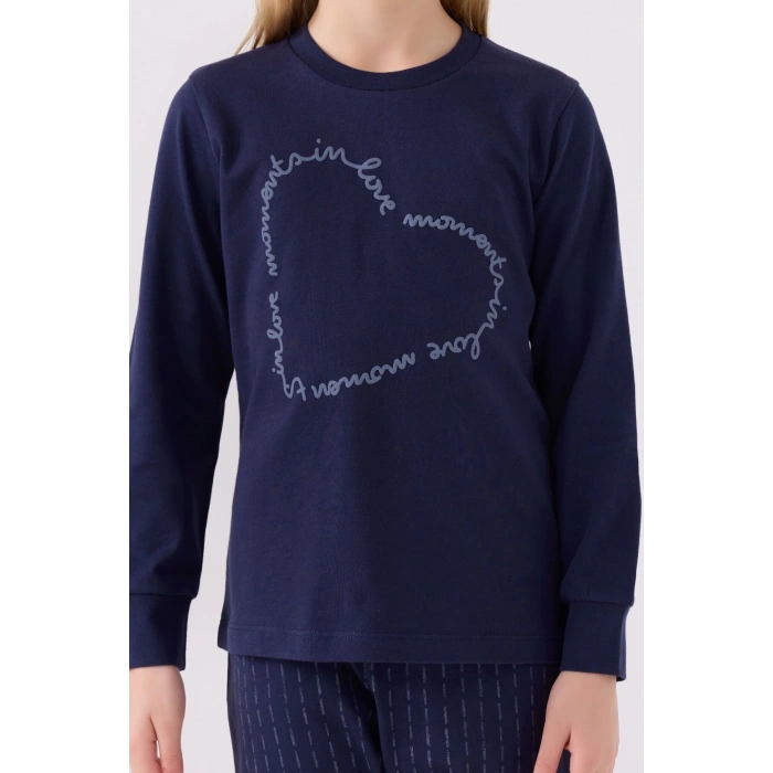 ARNETTA ANNE KIZ İKİLİ TAKIM - LACİVERT