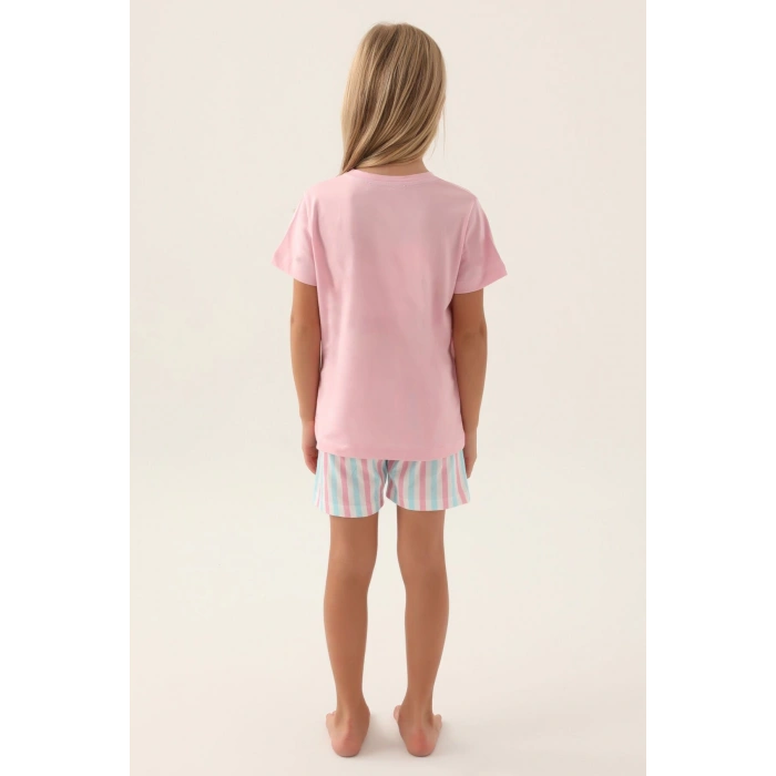 ARNETTA ANNE KIZ ŞORT TAKIM - TOZ PEMBE