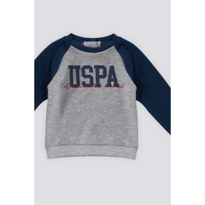 ERKEK BEBEK 2 Lİ TAKIM - GRİ MELANJ