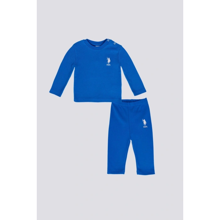ERKEK BEBEK UZUN KOL 2Lİ TAKIM - COBALT