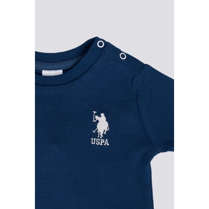 ERKEK BEBEK UZUN KOL 2Lİ TAKIM - KOYU İNDİGO