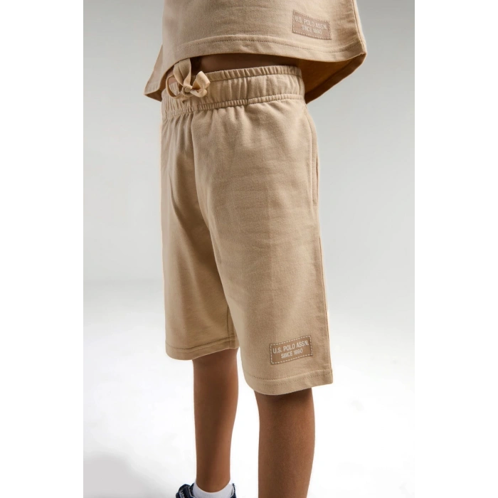 ERKEK ÇOCUK BERMUDA TAKIM - BEJ