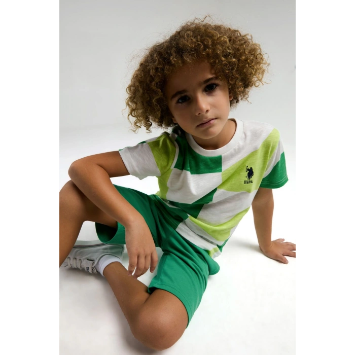 ERKEK ÇOCUK BERMUDA TAKIM - ÇAM YEŞİLİ