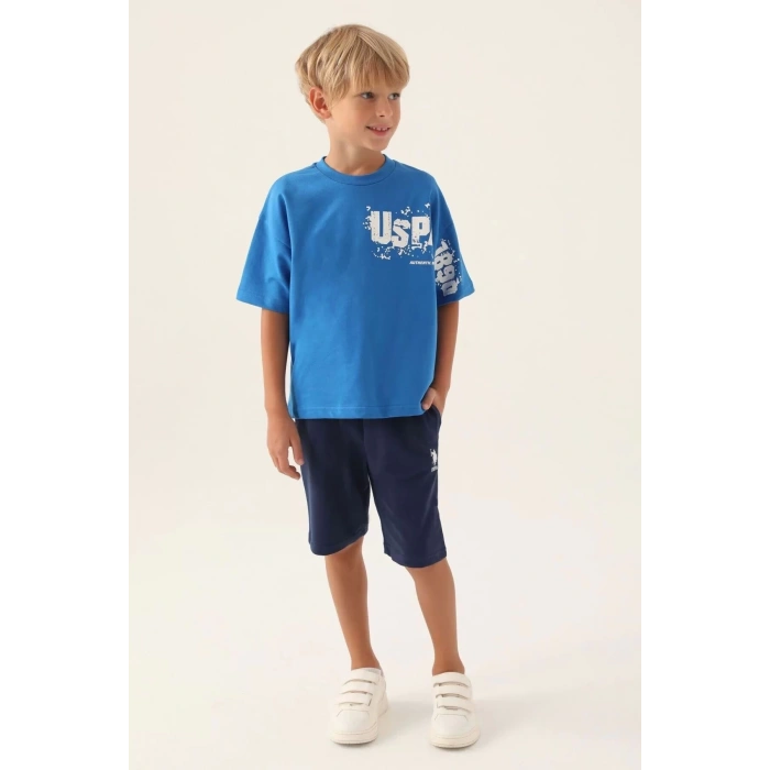 ERKEK ÇOCUK BERMUDA TAKIM - COBALT