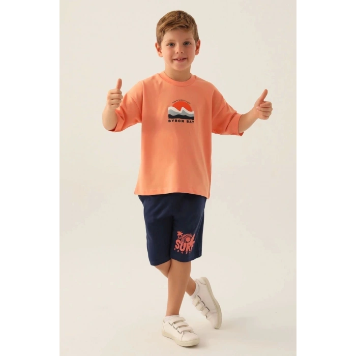 ERKEK ÇOCUK BERMUDA TAKIM - İNDİGO