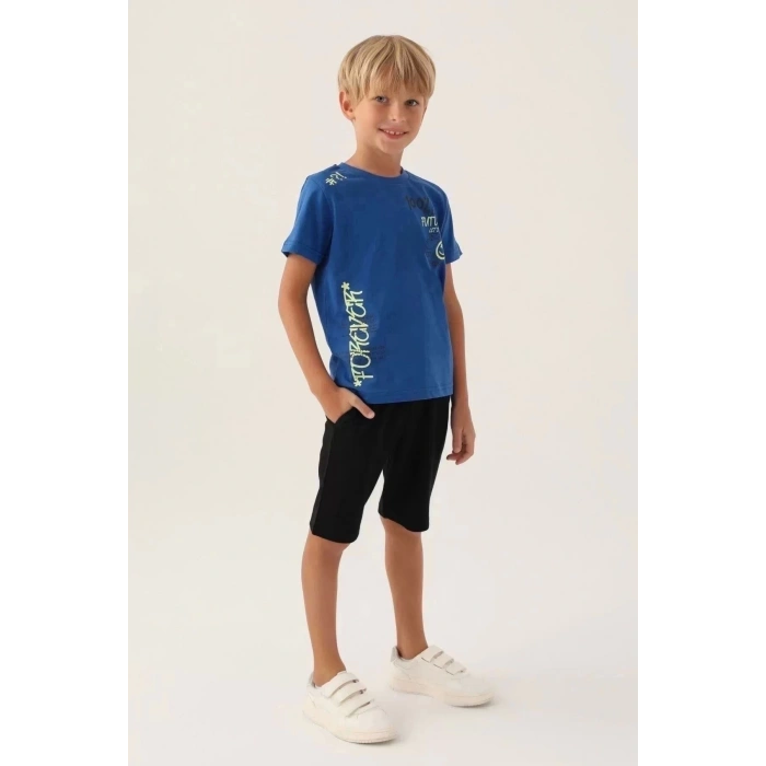 ERKEK ÇOCUK BERMUDA TAKIM - LACİVERT