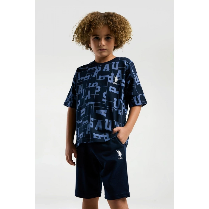 ERKEK ÇOCUK BERMUDA TAKIM - LACİVERT