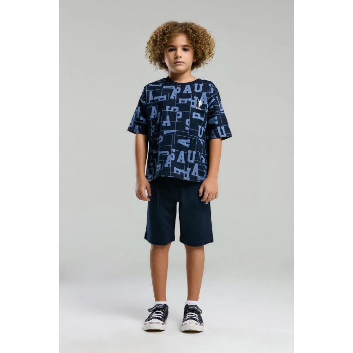 ERKEK ÇOCUK BERMUDA TAKIM - LACİVERT