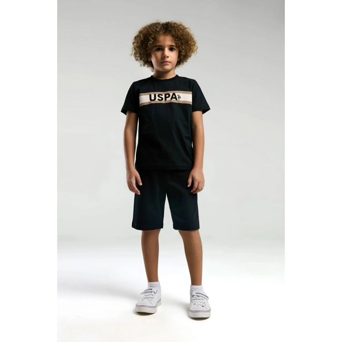 ERKEK ÇOCUK BERMUDA TAKIM - siyah