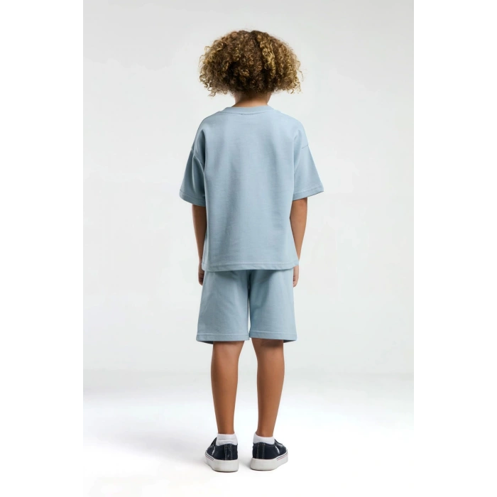 ERKEK ÇOCUK BERMUDA TAKIM - SOFT YEŞİL