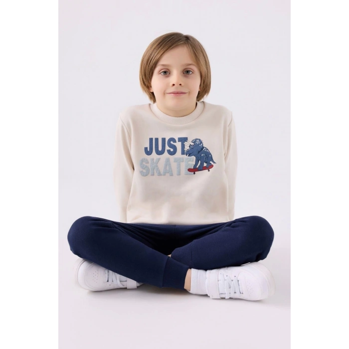 ERKEK ÇOCUK EŞOFMAN TAKIM - BEJ