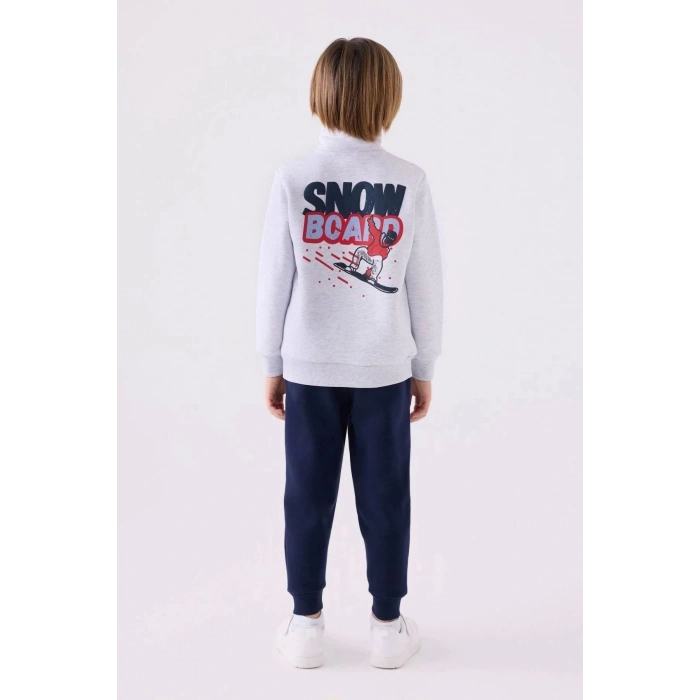 ERKEK ÇOCUK EŞOFMAN TAKIM - KAR MELANJ
