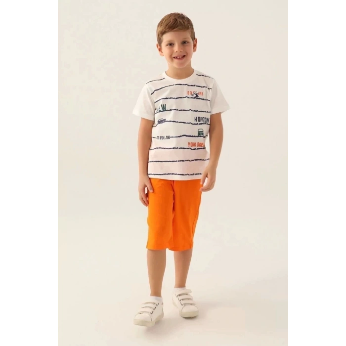 ERKEK ÇOCUK KAPRİ TAKIM - SU YEŞİLİ