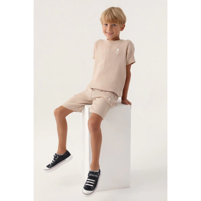 ERKEK GARSON BERMUDA TAKIM - BEJ