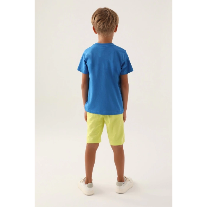 ERKEK GARSON BERMUDA TAKIM - COBALT