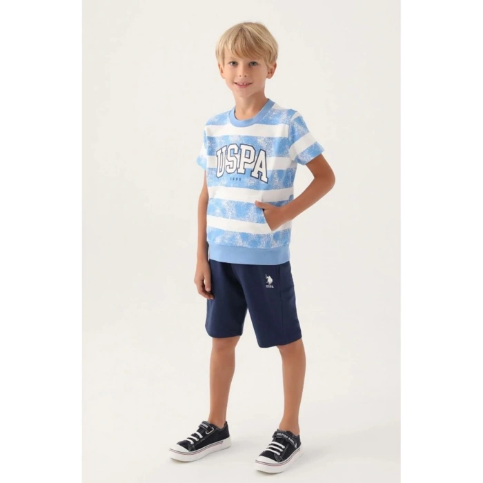 ERKEK GARSON BERMUDA TAKIM - İNDİGO