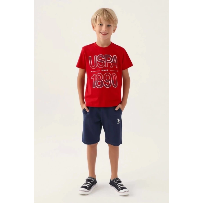 ERKEK GARSON BERMUDA TAKIM - KIRMIZI