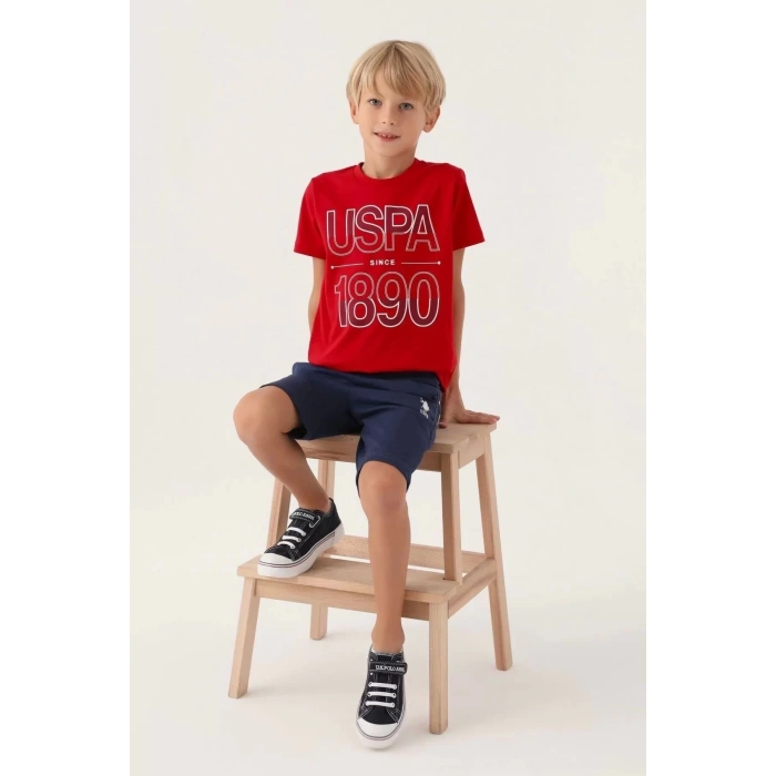 ERKEK GARSON BERMUDA TAKIM - KIRMIZI