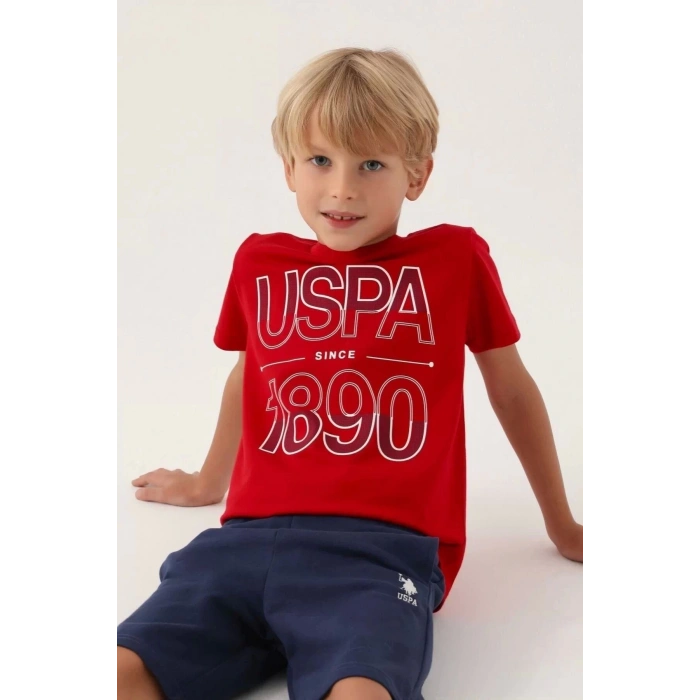 ERKEK GARSON BERMUDA TAKIM - KIRMIZI