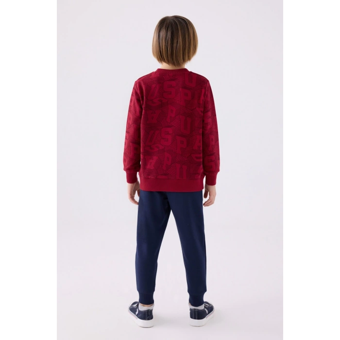 ERKEK GARSON EŞOFMAN TAKIMI - BORDO