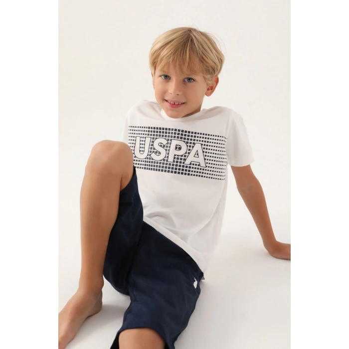 ERKEK GARSON KAPRİ TAKIM - KREM