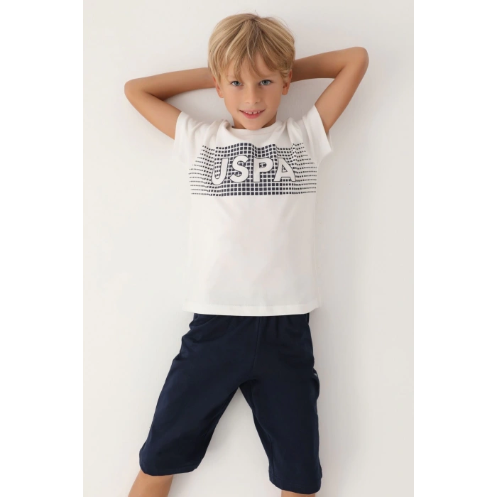 ERKEK GARSON KAPRİ TAKIM - KREM