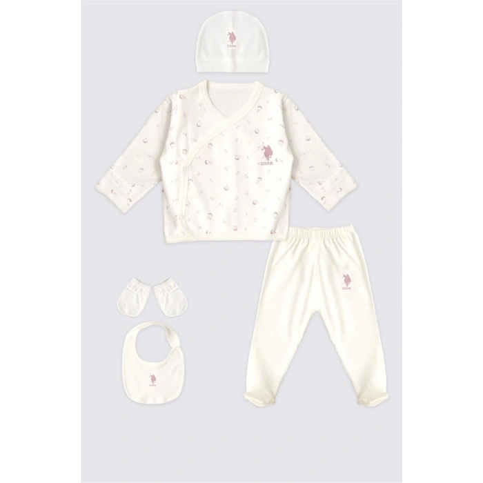 KIZ BEBEK 5 LI ZIBIN SETİ - KREM