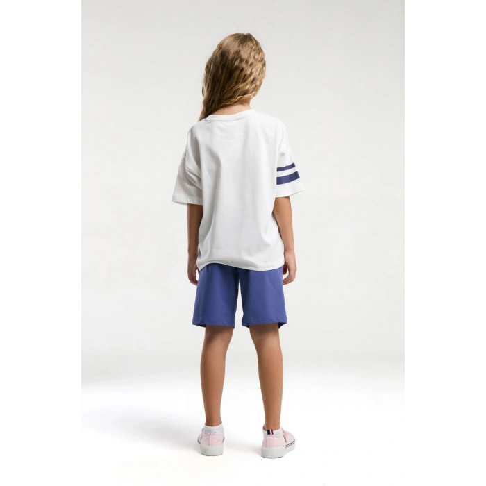 KIZ ÇOCUK BERMUDA TAKIM - Beyaz